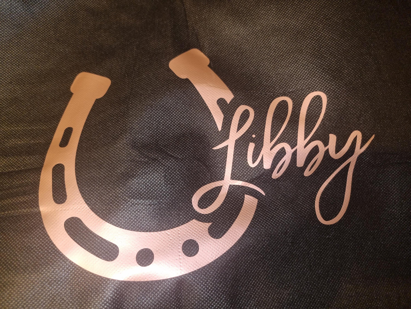 Personalised Equestrian Saddle pad bag - ideal for Pony or Cob Holder, numnah, horse, pony club, competitions Gift with handle
