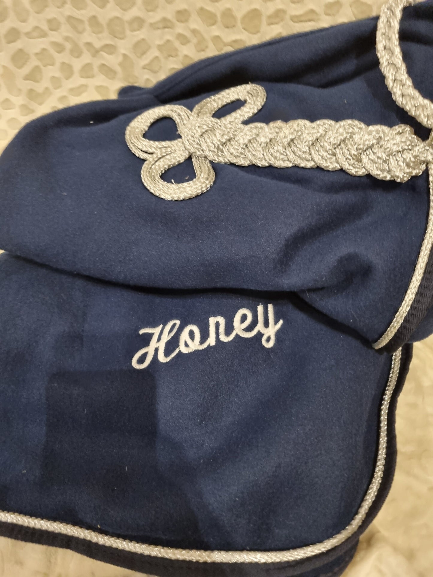 Personalised equestrian Show fleece cooler Embroidered- horse rug show name stable rug travel