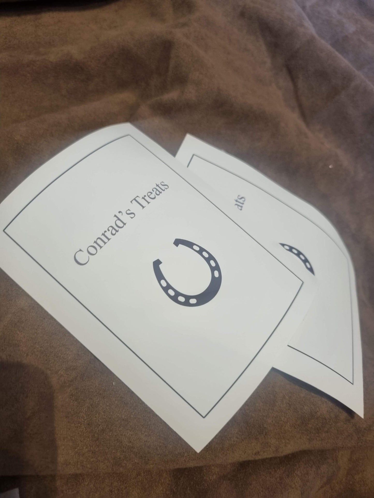 Horse treats labels - equestrian feed personlised