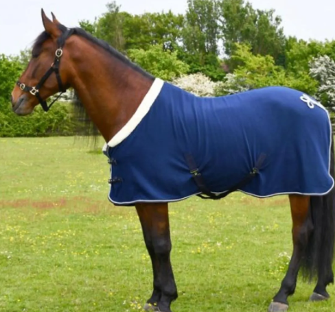 Personalised equestrian Show fleece cooler Embroidered- horse rug show name stable rug travel