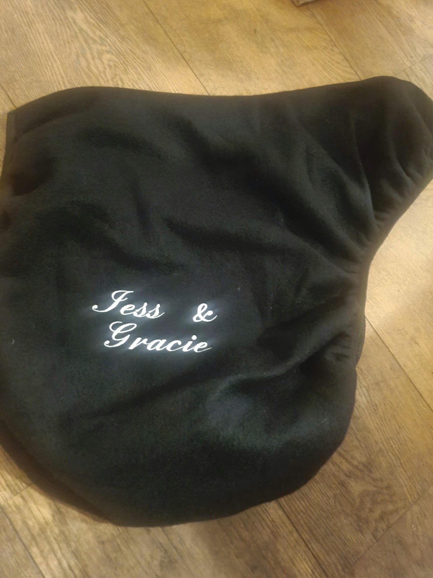 personalised horse saddle cover - Fleece, embroidery Tack protector