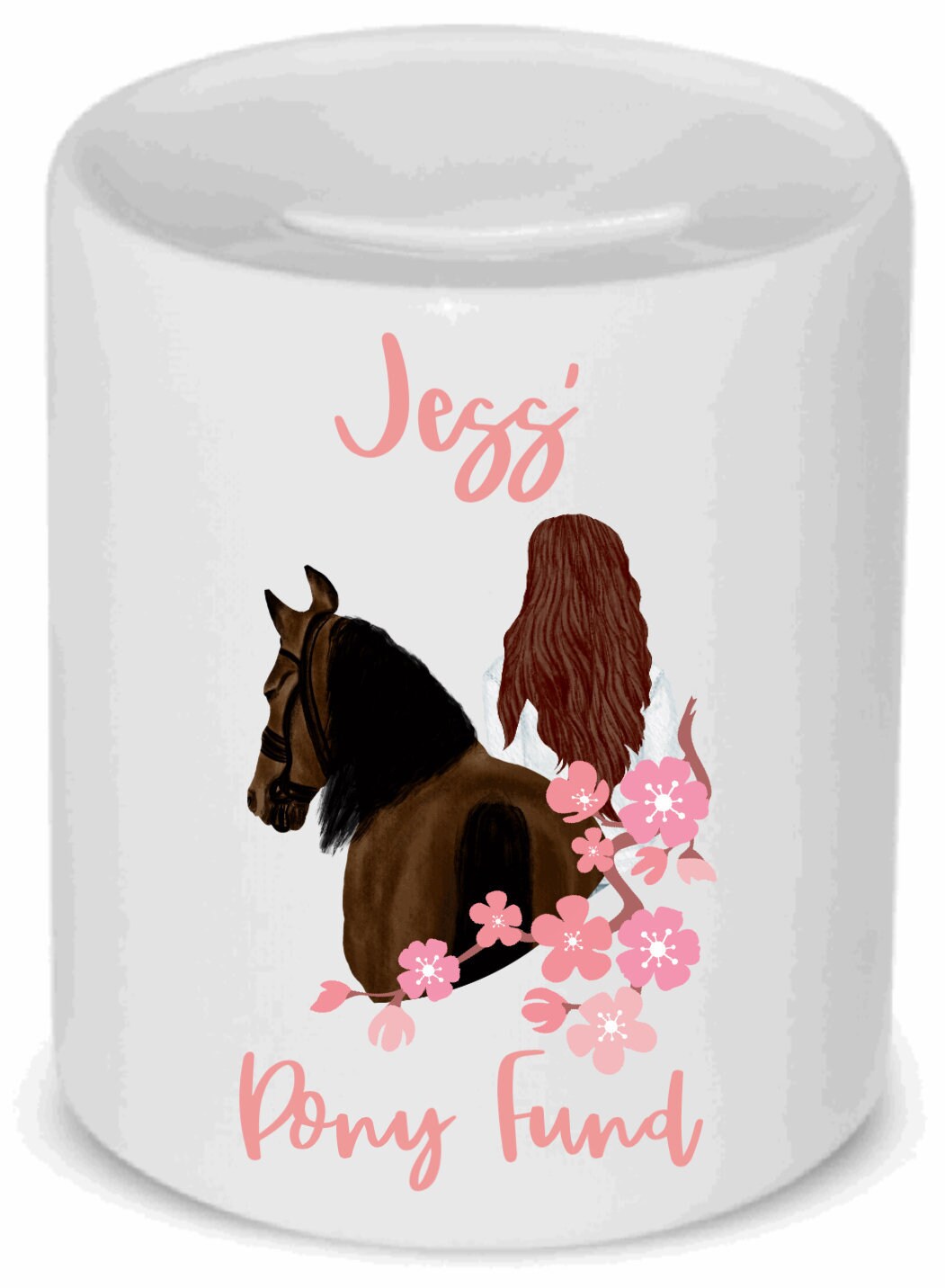 Personalised Pony Fund / horse fund money box, money Jar, Saving Jar, penny pot, piggy bank gift